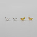 wholesale 925 Sterling Silver Fresh, Sweet, Ins-style, High-end, Niche Moon Croissant Commuter Earrings M05533-0-2