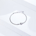 wholesale 925 Sterling Silver Five-Pointed Star Bracelet for Women, Small and Unique Design Double-Layer Box Chain Hand Jewelry Cross-Border New Accessory-0-2