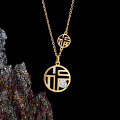 Metal Pendant Necklace for Women, 2025 New Fashion Ins Style Moissanite Collarbone Chain-0-1