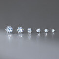 wholesale S925 Sterling Silver Fresh and Sweet Ins Style Niche Design Exquisite Single Diamond Six-Prong Stud Earrings M06542-0-1