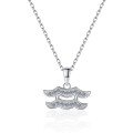 wholesale S925 Sterling Silver Wholesale Zodiac Aquarius Moissanite Necklace for Women Pendant Jewelry High-end Accessories for Men-0-1
