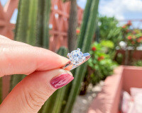 S925 Sterling Silver Commuting Fashion Luxury Flash Zircon Engagement Ring-Style B [Clearance Sale with Free Shipping]  US Size 6.5