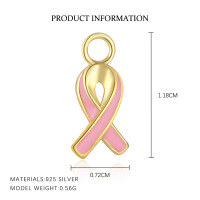wholesale 925 Sterling Silver Cute Resin Drop Earrings for Women, French-style Pendant, Light Luxury Design-A4132-Gold/Pendant 925 Silver