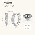 Sterling Silver Exaggerated European Cross-border Earrings with Moissanite Stars [Clearance Free Shipping]-0-35