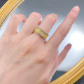 wholesale S925 Gold-Plated Silver Vintage Gold Fine Workmanship High-End Minimalist Fashion Ring-0-3