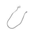 wholesale S925 Sterling Silver 050 Korean Version 2mm Round Snake Chain Bracelet for Women, Ins Style Versatile Minimalist Silver Chain Accessory-0-4