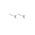 wholesale Sterling Silver S999 Ear Piercing Earrings for Women, Pure Silver Small and Mini Double-ended Ear Studs, Cartilage Ear Studs, Minimalist Ear Piercing Needle Ear Accessories-0-23