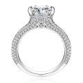 wholesale 925 Sterling Silver 2 Carat Exaggerated Six-Claw Micro-Paved Zirconia Ring Women's Jewelry Wholesale for Cross-Border Wish Best Sellers-0-2