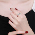 wholesale S925 Sterling Silver Korean Dongdaemun Minimalist Geometric Irregular Open-Ended Unisex Ring-0-2