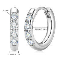 S925 Sterling Silver Minimalist Dual-Wear Ear Studs, Ins Style-Style R [Clearance Sale - Free Shipping] Silver - Zircon  925 Silver