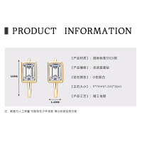 Sterling Silver Exaggerated European Cross-border Earrings with Moissanite Stars [Clearance Free Shipping]-Model M [Clearance Sale - Free Shipping] Gold  925 Silver