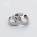 wholesale S925 Sterling Silver Men's and Women's Ring, Minimalist Smooth Open-Ended Ring Loop Trendy Couple's Ring J3542-0-2