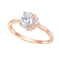 wholesale 10/14/18k White Gold Rose Gold Plated D Color Moissanite Minimalist Ins Style High-End Full Band Ring-0-4