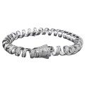 wholesale S925 Sterling Silver Full Diamond Light Luxury Coiled Telephone Line Bracelet, Fashionable and High-end Sense for Discerning Women, Mu Jing Jewelry New Collection-0-4