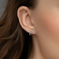 wholesale 925 Sterling Silver Hollow Heart Earrings with Micro-Inlaid Zircon, Ins Light Luxury High-End Sensibility-0-1