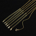 wholesale S925 Sterling Silver Single Chain Minimalist DIY Versatile Naked Chain O-Shaped Cross Necklace Y01725-0-4
