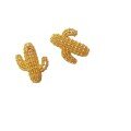 wholesale Gold-plated 925 sterling silver cactus pendant DIY bracelet necklace earring accessories handmade original jewelry-0-4