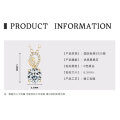 925 Sterling Silver D Color Moissanite Geometric Drop Pendant Necklace-0-17