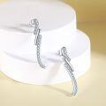 wholesale S925 Sterling Silver Minimalist Personality Long Tassel Zircon Earrings for Women, High-End Small Luxe Style, Small Unique Design-0-4