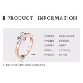 18K Gold Plated 925 Silver D Color Moissanite Four-Leaf Clover Ring-0-11