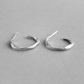 wholesale S925 Sterling Silver Minimalist Möbius Twist Stud Earrings for Women-0-0