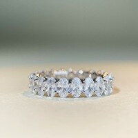 wholesale S925 Sterling Silver Pigeon Egg Ring Women Oval Row Ring HW Style Stackable Versatile European and American Style Wholesale-White Diamond-CBJZ122 9