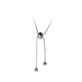 wholesale S925 Silver Necklace, Nalan Adjustable Free-Pull Snake Chain Ins Style Small Light Bead Choker Y00141-0-4