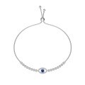 wholesale S925 Sterling Silver Evil Eye Bracelet for Women, Premium Blue Eye Design, Unique and Luxurious Style Accessory-0-3