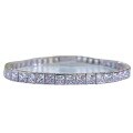 wholesale S925 Silver Princess-Cut Green Diamond Luxuriously Set Vintage Elegant High-End Feel Bracelet for Women, New Collection by Mu Jing Jewelry-0-4