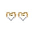 wholesale 14K gold-filled 925 sterling silver cross-border wholesale zircon heart-shaped snake earrings, niche silver jewelry-0-4