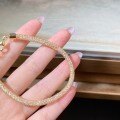 925 Silver Vintage-Style Glittering Chain Bracelet with Full Zirconia-0-0