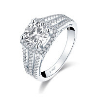 S925 Sterling Silver Geometric Square Wedding Ring for Women, Ins Style Clearance with Free Shipping.-Size S [Clearance Sale with Free Shipping]  US Size 5.5
