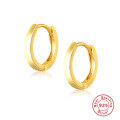 wholesale S925 Sterling Silver Smooth Hoop Ear Clasp, Fast Selling Fashion Classic Minimalist Versatile Women's Earrings-0-5