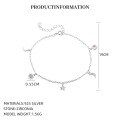 wholesale S925 Sterling Silver Starry Clover Bracelet,-0-5