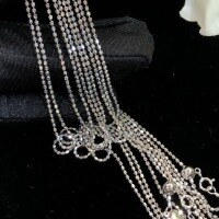 wholesale S925 Sterling Silver Versatile Universal Necklace Italian Craft Small Olive Bead Plain Chain Round Bead Adjustable Pull Chain for Women-Platinum 925 silver