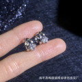 S925 Silver Moissanite Stud Earrings, Ins Style Cross-Border Hot Sale-0-1