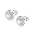 wholesale 925 Sterling Silver, High-end Style Silver Jewelry, Zircon Stud Earrings, Wholesale-0-0