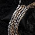 wholesale S925 Sterling Silver Gold-Plated Cross-Border High-Quality Moissanite Necklace 05/1 Carat Full Diamond Tennis Chain Ins Style-0-4