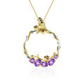 wholesale S925 silver designer secret garden pendant with a high-end feel, Chinese-style natural gemstone necklace-0-7