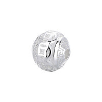 wholesale S925 Sterling Silver Geometric Irregular Coin Texture DIY Bracelet Weaving Accessories Wholesale Factory-211PMB/about 0.9g>Batch can be calculated by silver weight