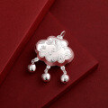 wholesale 999 Pure Silver Suisui Ping'an Baby Longevity Lock Pendant, Infant Full Moon and First Birthday Gift, Peace Lock-0-1