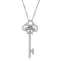 S925 Silver Moissanite Pendant Necklace, Live Sale Hot Item, Wholesale Available-0-3