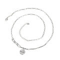 wholesale S925 Sterling Silver Paris Letter Carriage Round Pendant Necklace, Vintage Classic Personalized Collarbone Chain for Women-0-4