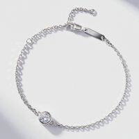 S925 Silver Bubble Bracelet with Champagne Gold/Rose Gold Plating-Silver - SL045  925 Silver