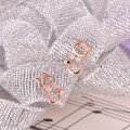wholesale 18K Rose Gold New Cute Sweet Diamond Stud Earrings for Women, Fashionable Little Chic Style 9K Gold Moissanite Earrings Ins-0-3