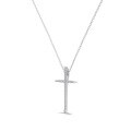 wholesale S925 Sterling Silver Korean Style Ins Cross Pendant Pearl Opal Stone Choker Necklace for Women-0-20