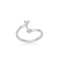 wholesale S925 Sterling Silver 26 Letter Ring, Fashionable Minimalist Everyday Versatile Open-Ended Adjustable One-Size Ring-0-28