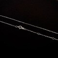 wholesale S925 Sterling Silver Versatile Fashion Minimalist Cross O-Ring Lip Chain Water Wave Single Chain Bare Chain Collarbone Chain Wholesale-0-11
