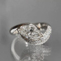 wholesale 925 Sterling Silver New Jewelry 6*12 Marquise Diamond Ring,Ins Style Wedding Ring for Women-0-0