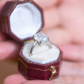 S925 Silver Square Zirconia Ring for Women-0-0
